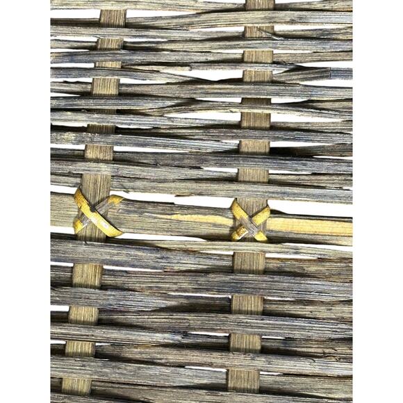 Wicker Picnic Basket Double Handles Bombay Style Vintage - Picture 16 of 16